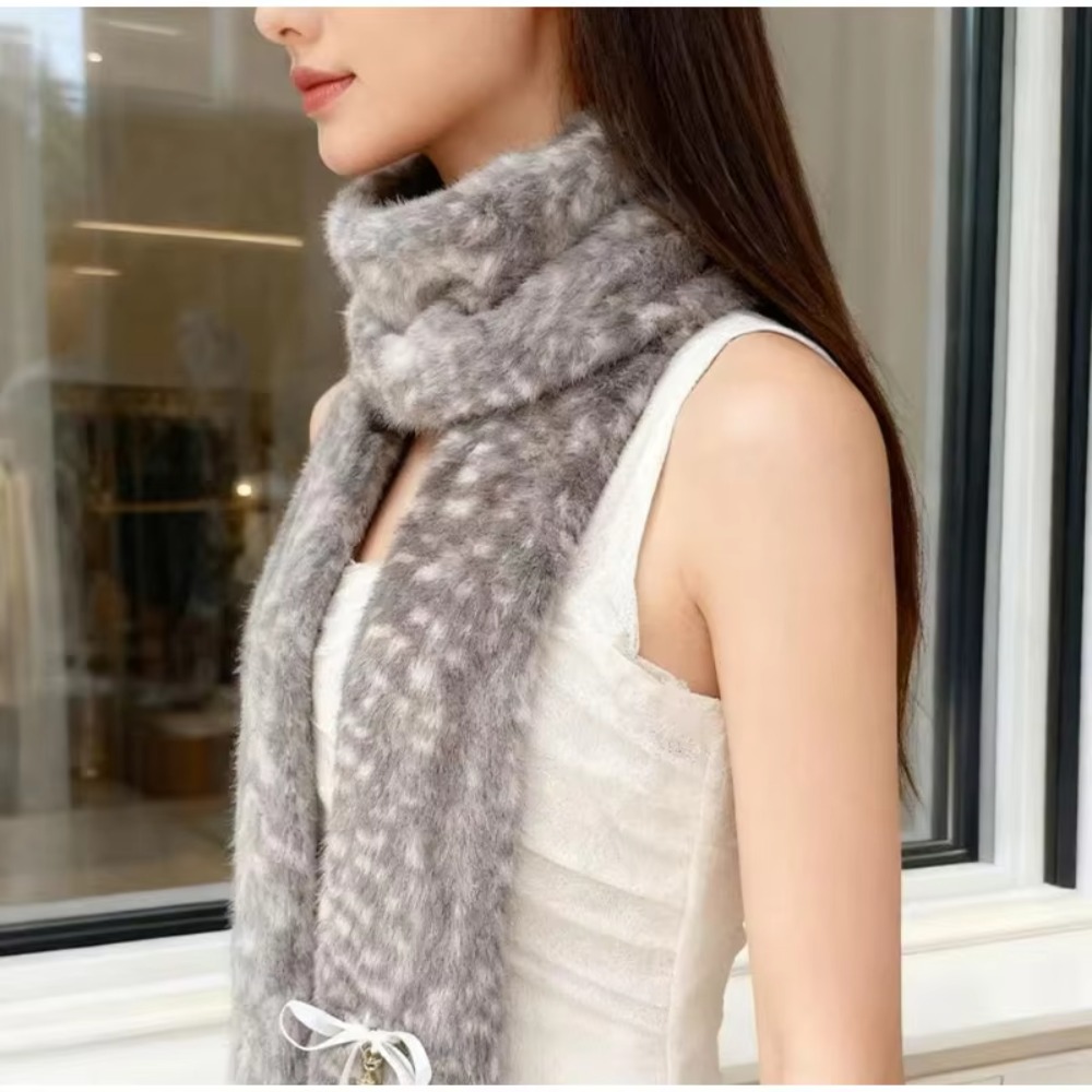 Ear Muff Foldable - Kawaii Deer Print Scarf Winter Warm
