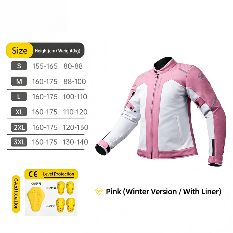 Winter Clothing Articles - Winter Motorcycle Jacket Women Waterproof Windproof