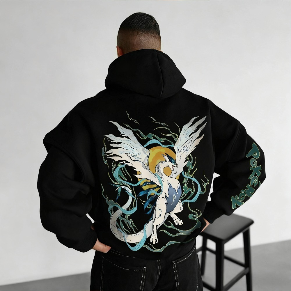 Winter Clothing In Japan - Pokémon Lugia Genuine Anime Printed Men's