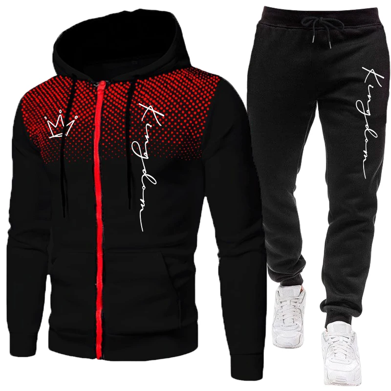 Winter Cloth - King Men's Jacket Tracksuit Casual Dot