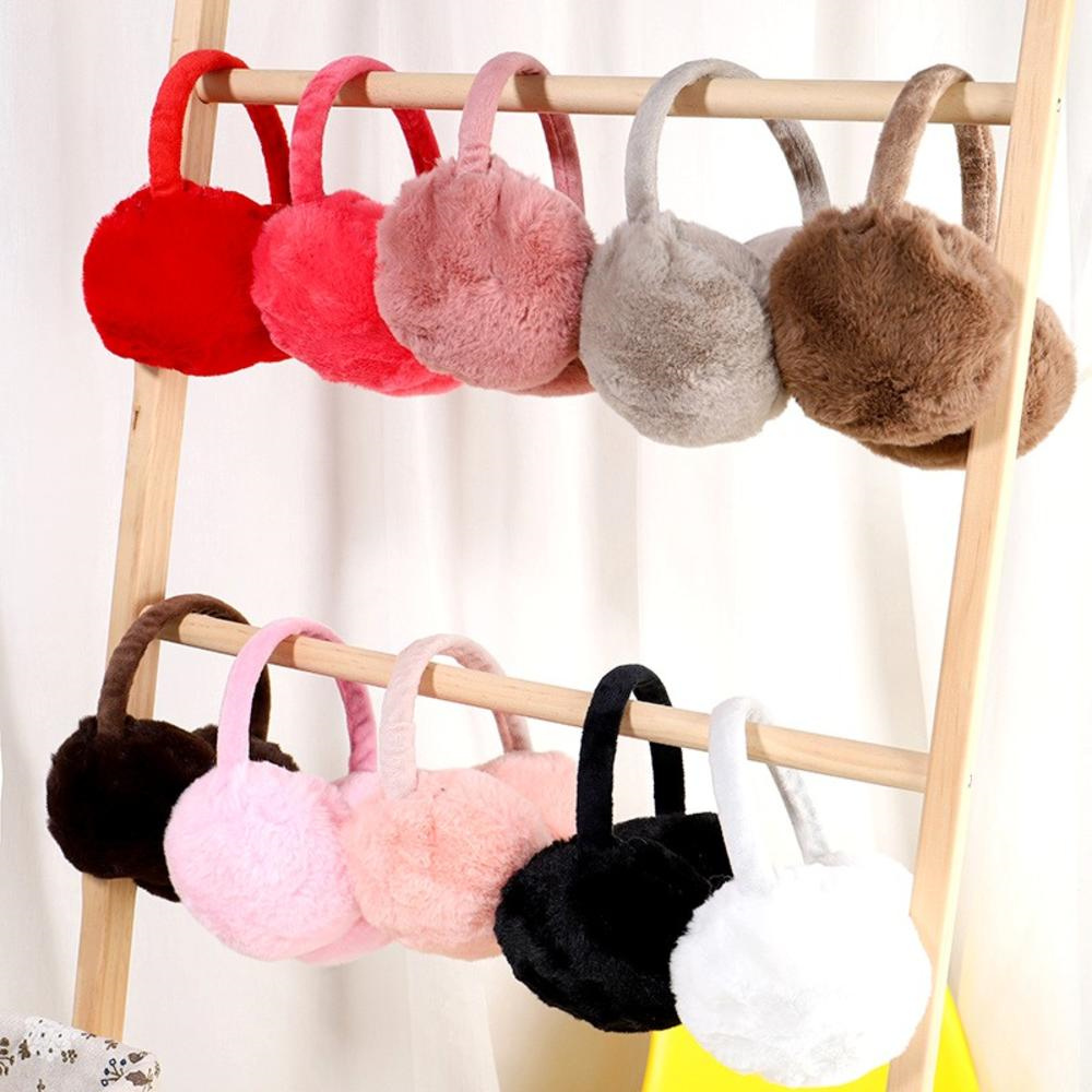 Ear Muff Foldable - Winter Ear Muffs Fluffy Women Men