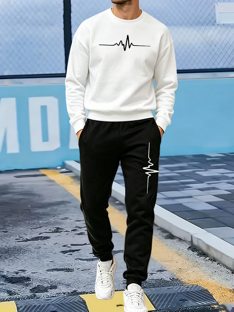 Winter Clothing Men - New Men's Pullover Tracksuit Casual O
