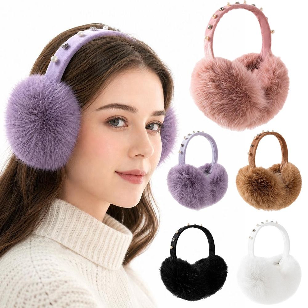 Ear Muff Foldable - New Faux Fur Earmuffs Soft Foldable