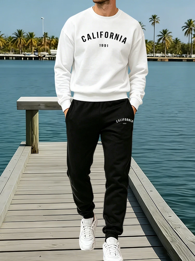 Winter Clothing Men - Tracksuit for Man Casual O Neck
