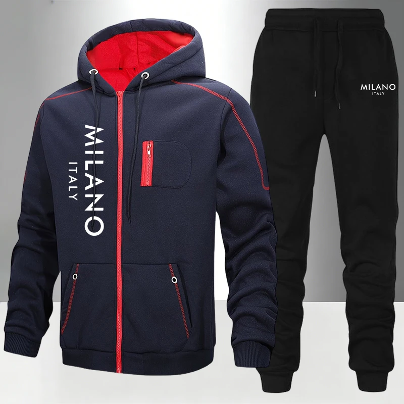 Winter Clothing Men - 2026 New Men's Tracksuit Casual Hoodie