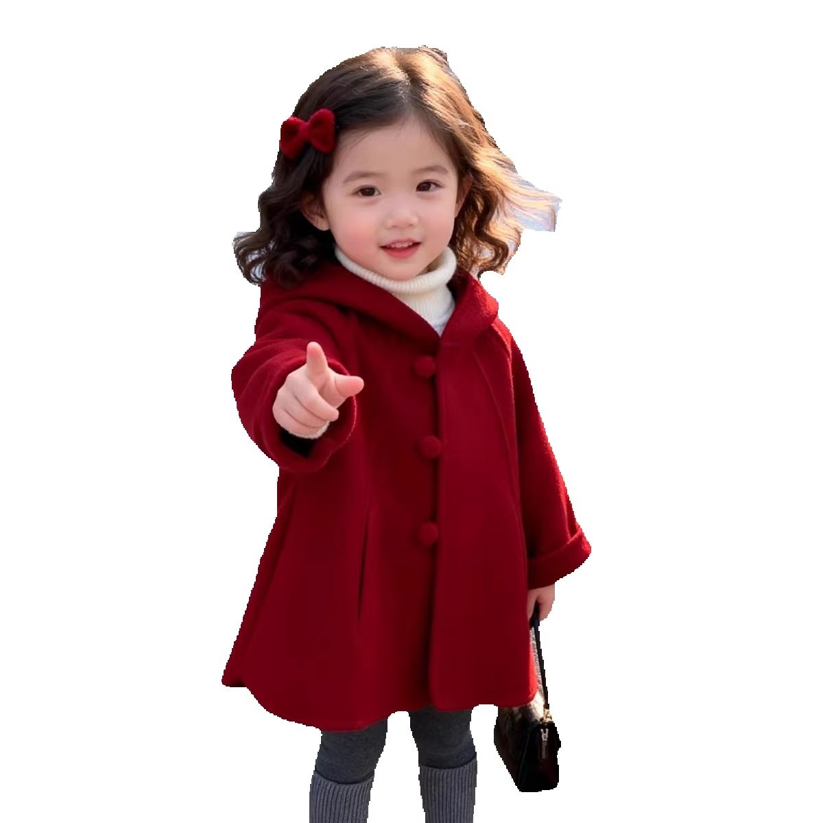 Girls Wool Coat Autumn Winter  - Winter Clothing For Toddlers review and price
