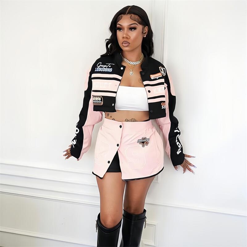 HLJ Letter Print Two Piece Out - Winter Clothing Sales review and price