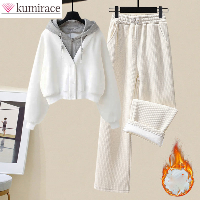 Plush and Thickened Hoodie Jac - Winter Clothing Sales review and price