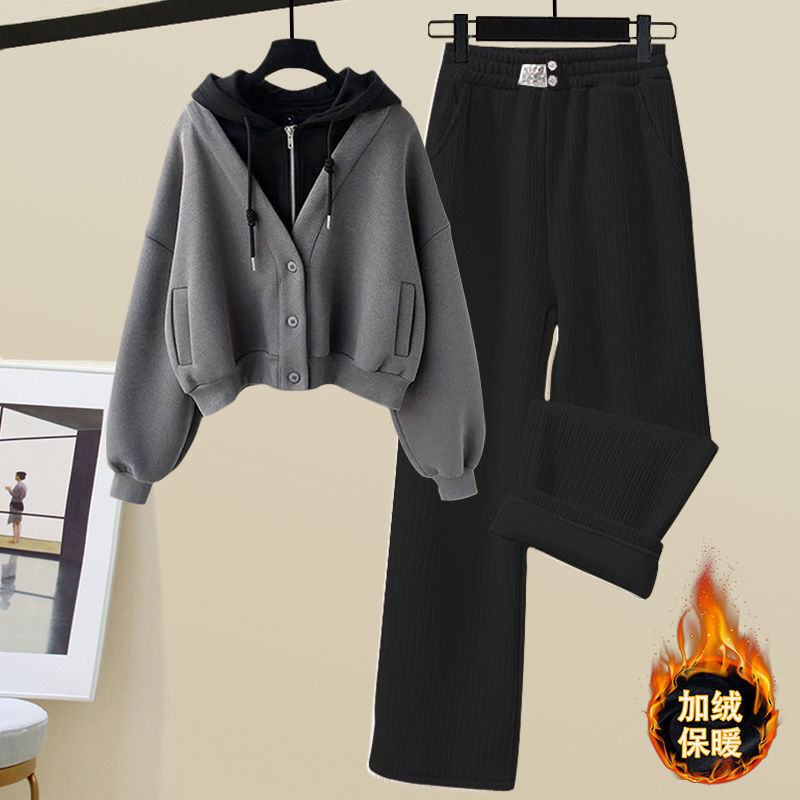 Plush and Thickened Hoodie Jac - Winter Clothing Sales review and price