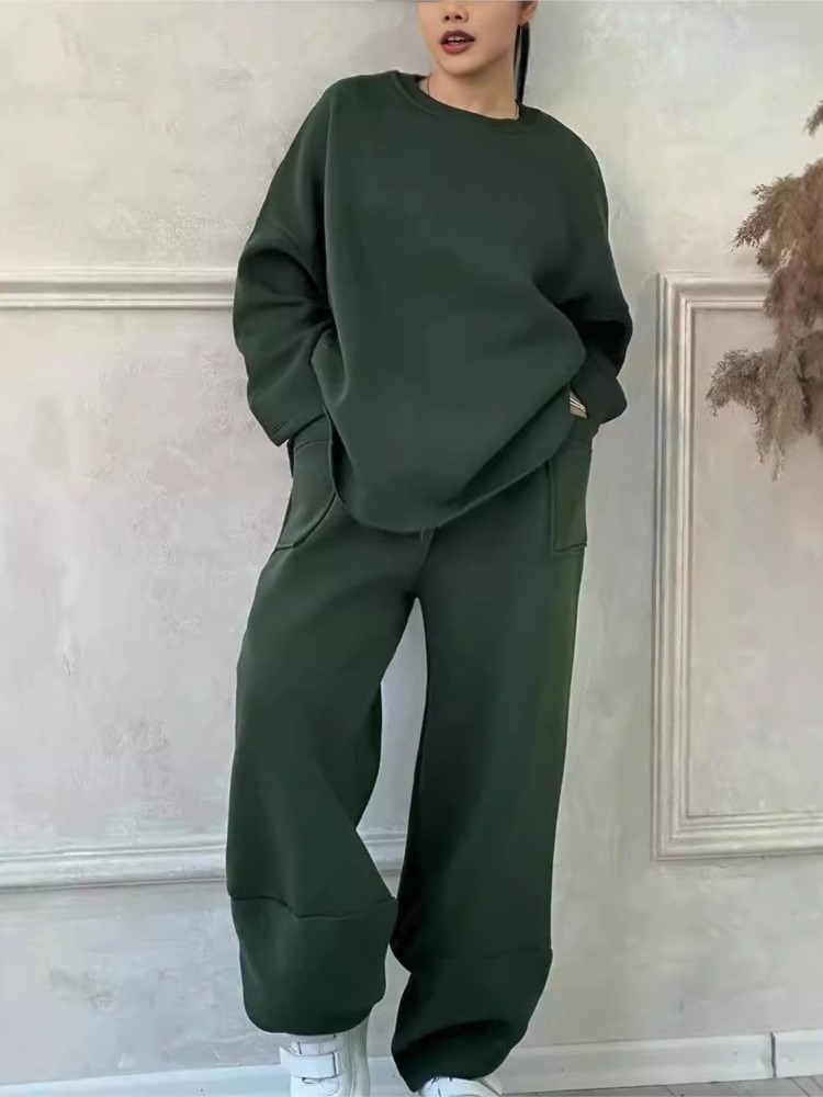 New Solid 2 Piece Set Women's  - Winter Clothing Sales review and price