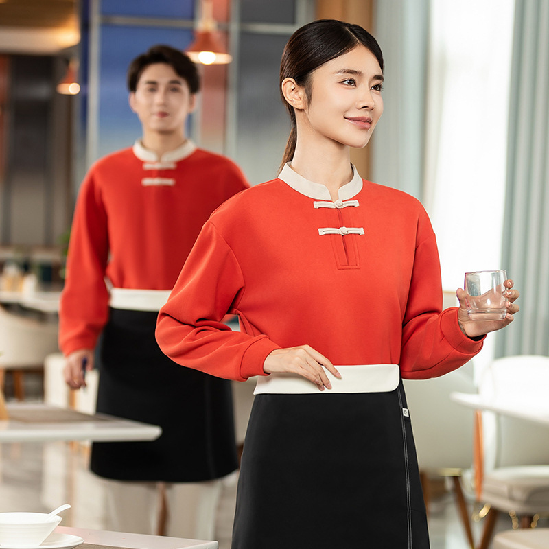 Chinese-style waiter sweatshir - Winter Clothing Companies review and price