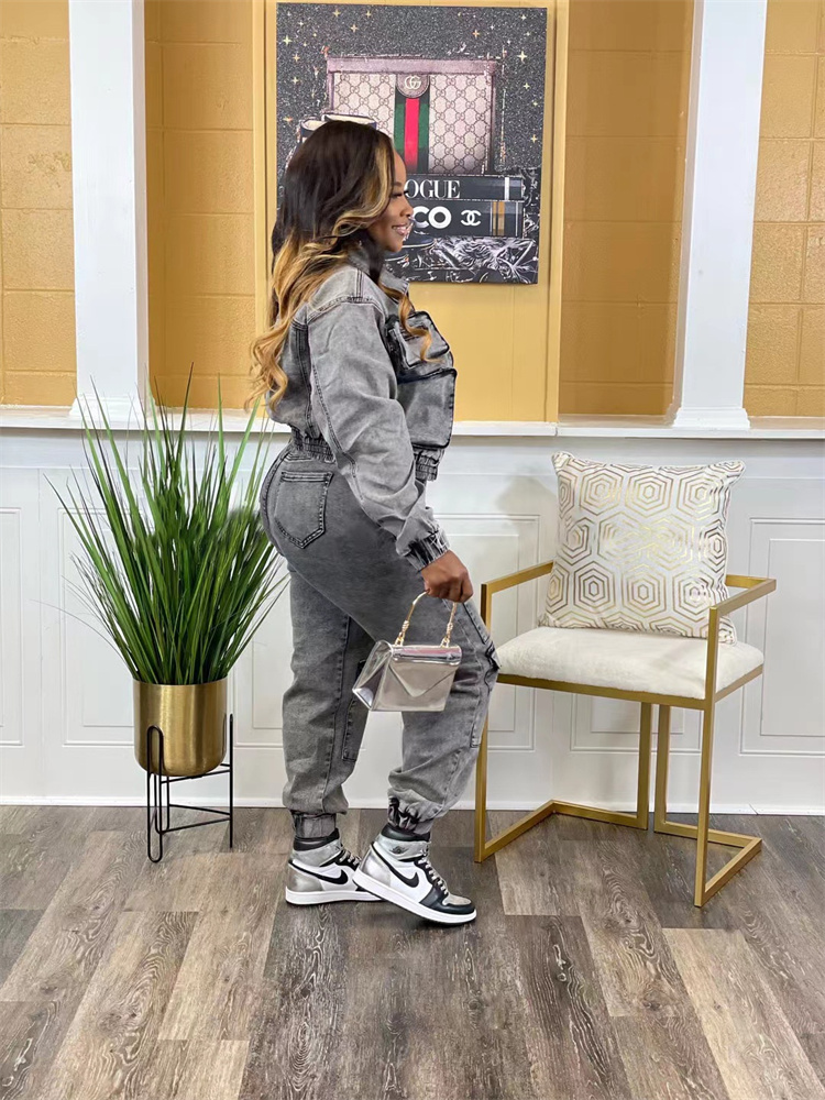 Wmstar Denim Two Piece Set Wom - Winter Clothing Sales review and price