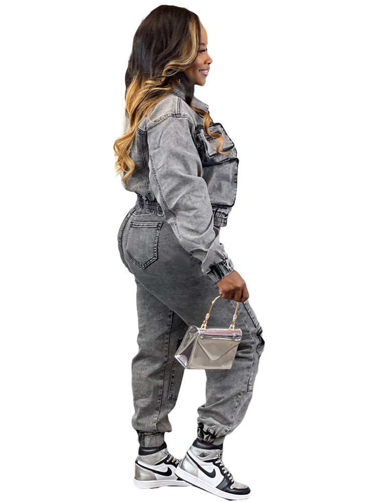 Wmstar Denim Two Piece Set Wom - Winter Clothing Sales review and price