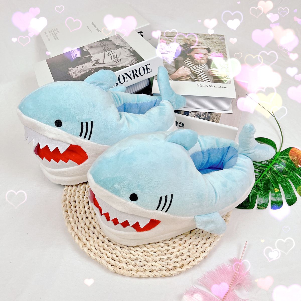 Cute Shark Slippers Fluffy Win - Winter Cloth review and price
