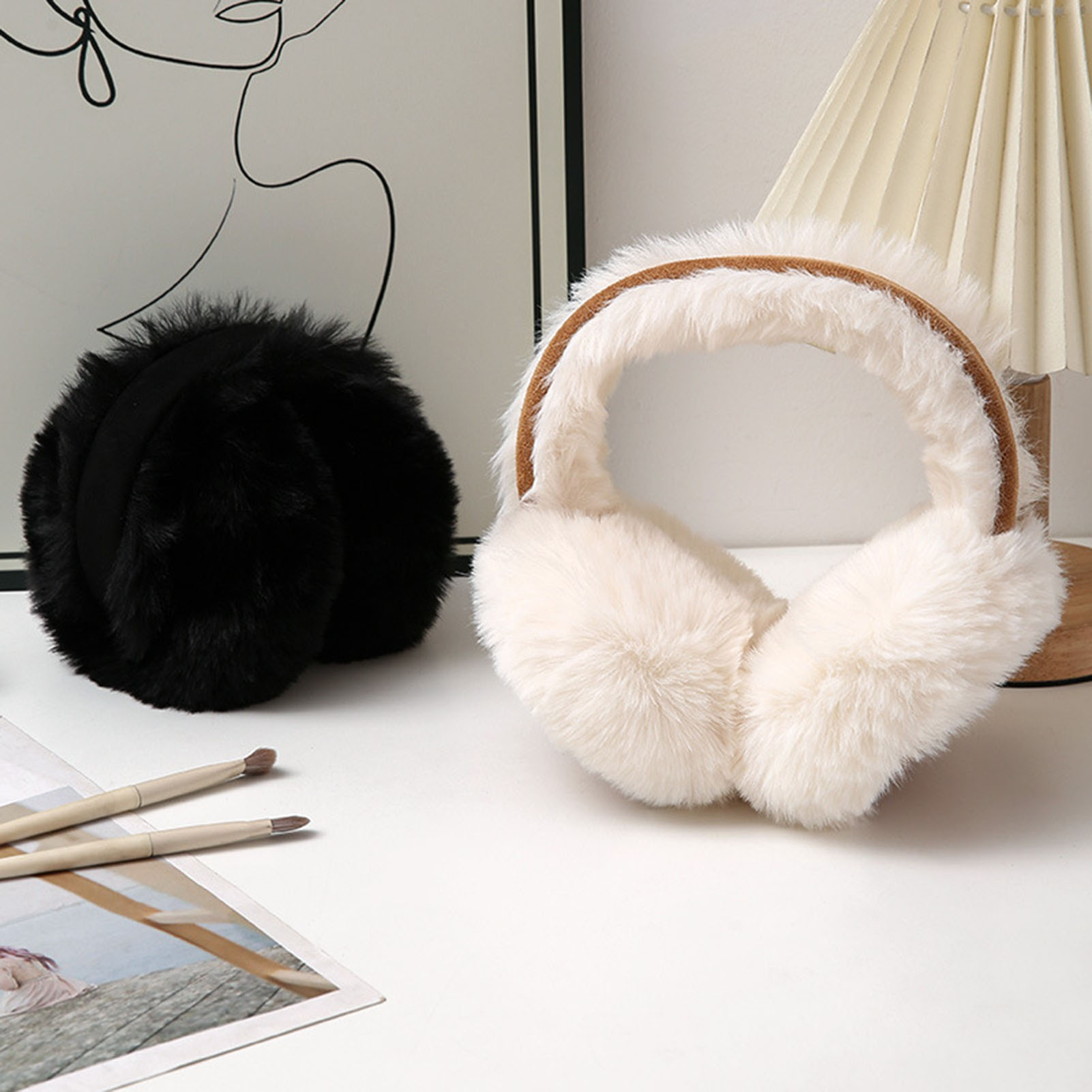 Windproof Earmuffs Plush Warm  - Ear Muff Foldable review and price