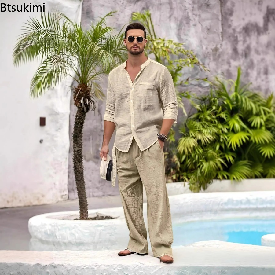 New Men's Casual Cotton Linen  - Winter Clothing Men review and price