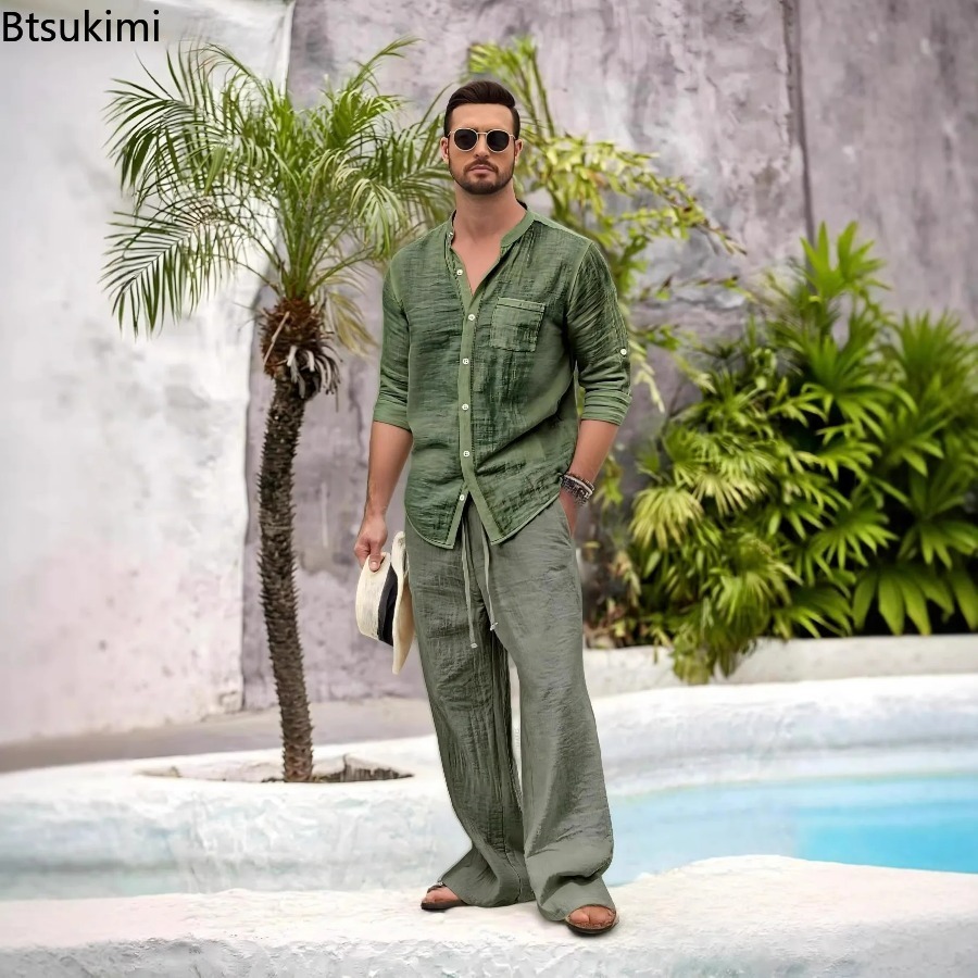New Men's Casual Cotton Linen  - Winter Clothing Men review and price