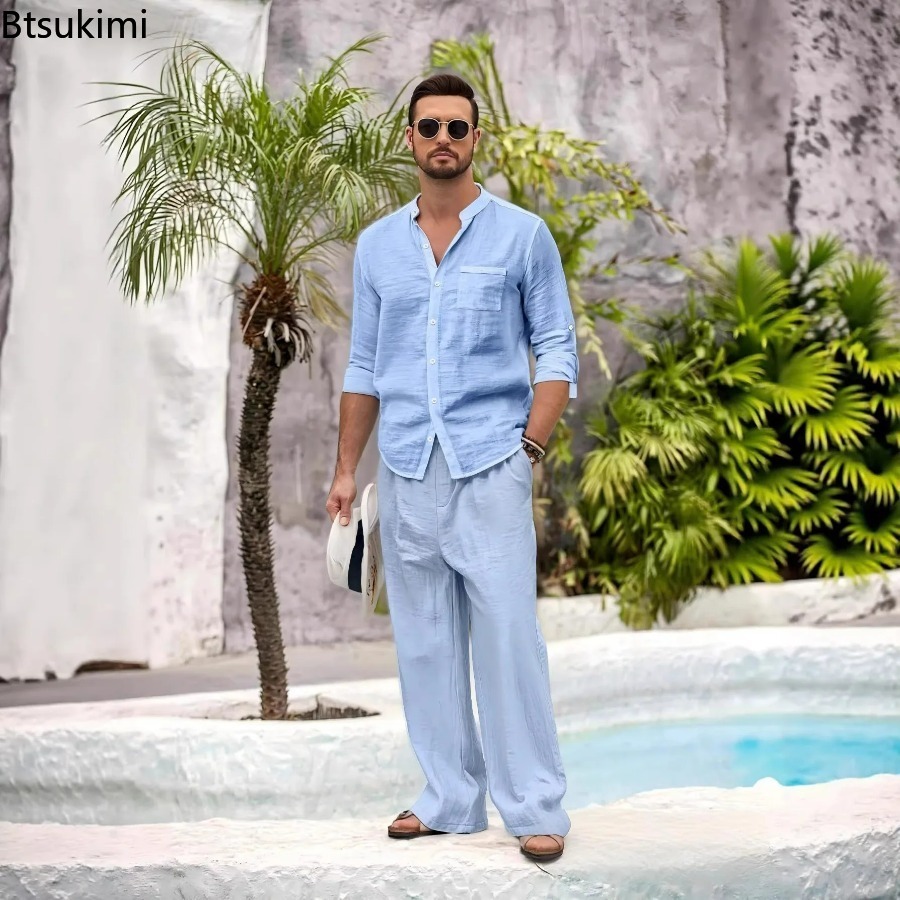New Men's Casual Cotton Linen  - Winter Clothing Men review and price