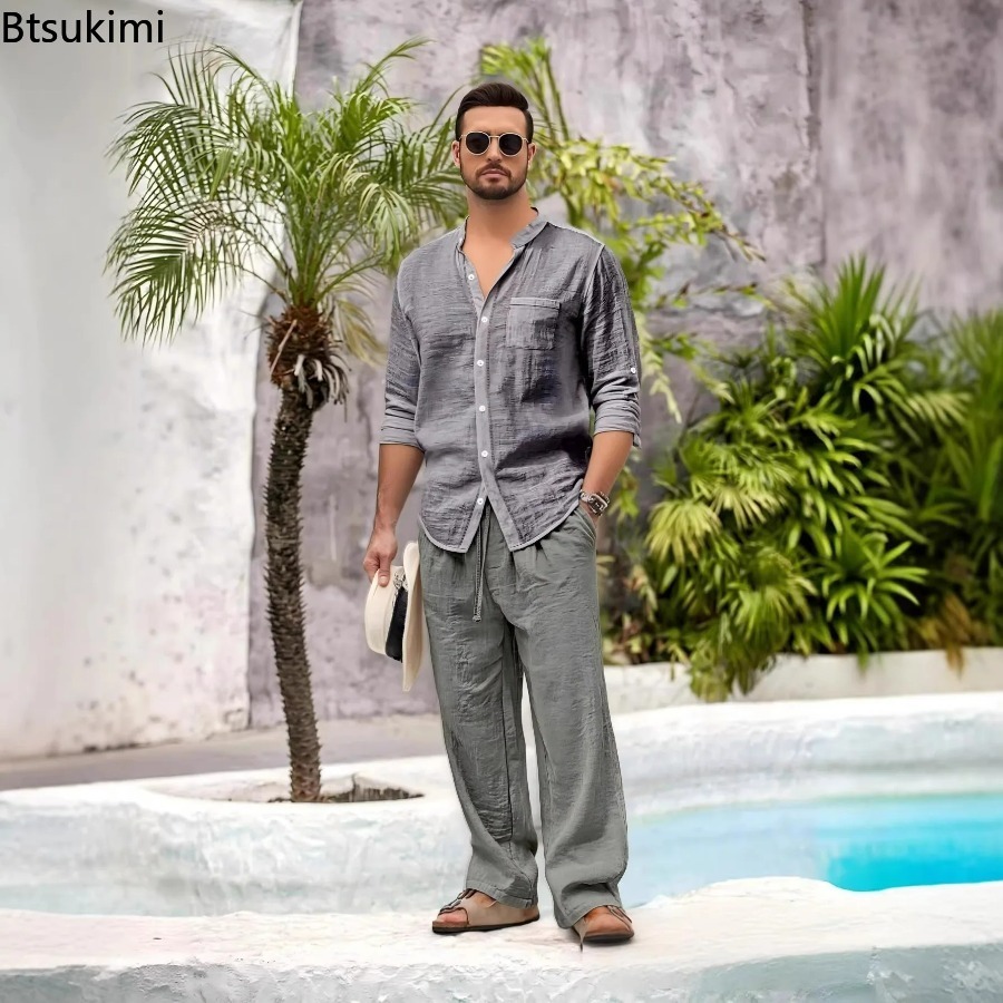 New Men's Casual Cotton Linen  - Winter Clothing Men review and price