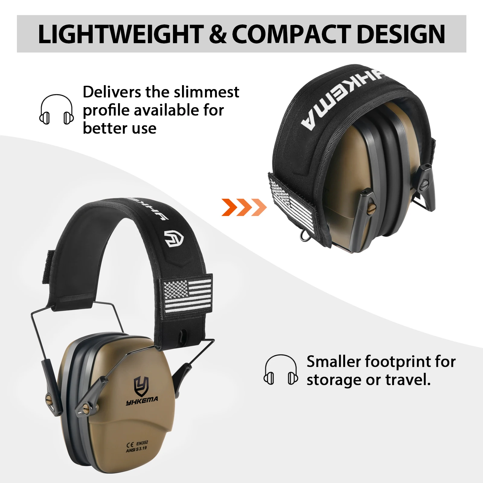 Outdoor Tactical Passive Shoot - Ear Muff Foldable review and price