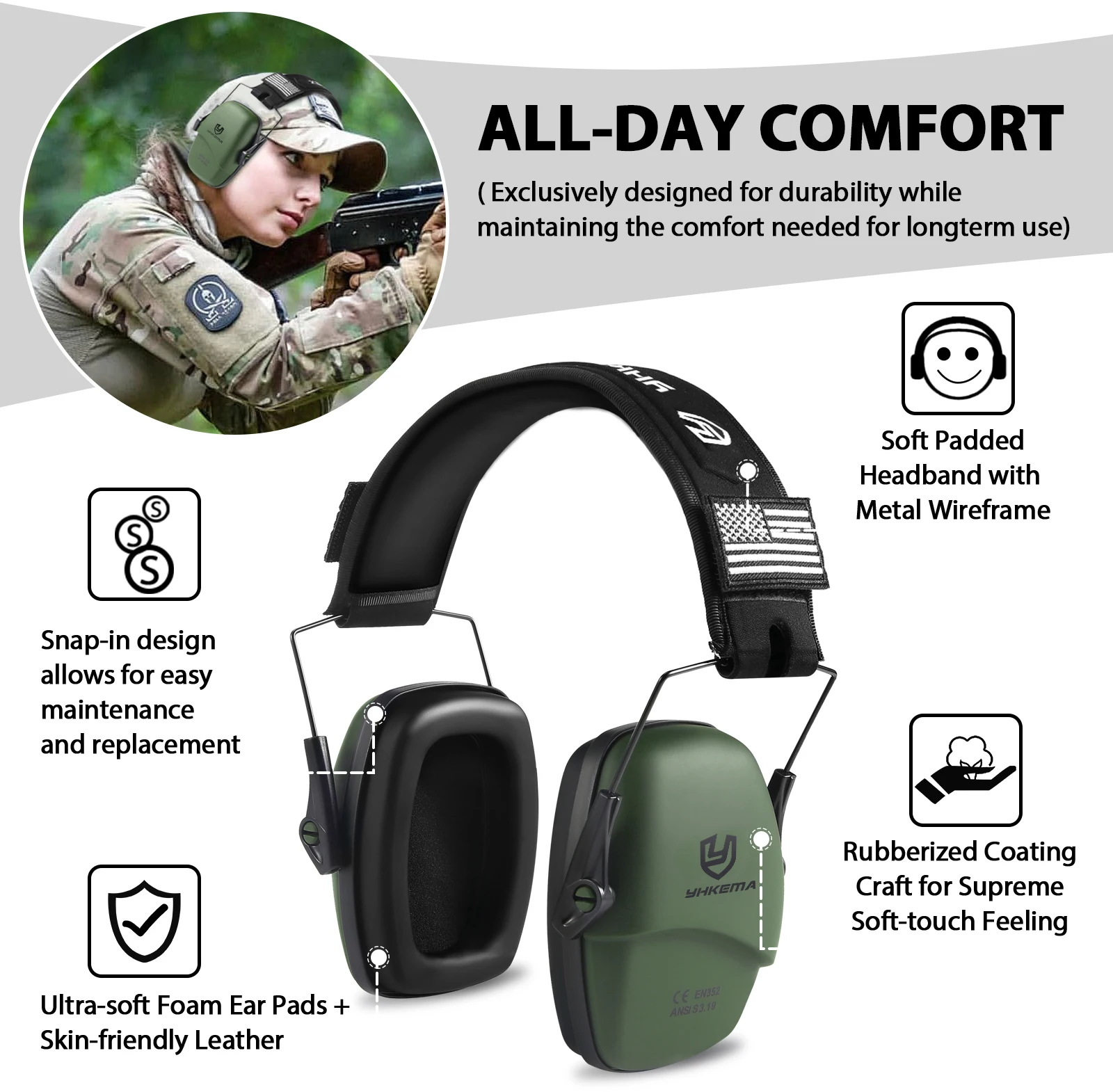 Outdoor Tactical Passive Shoot - Ear Muff Foldable review and price