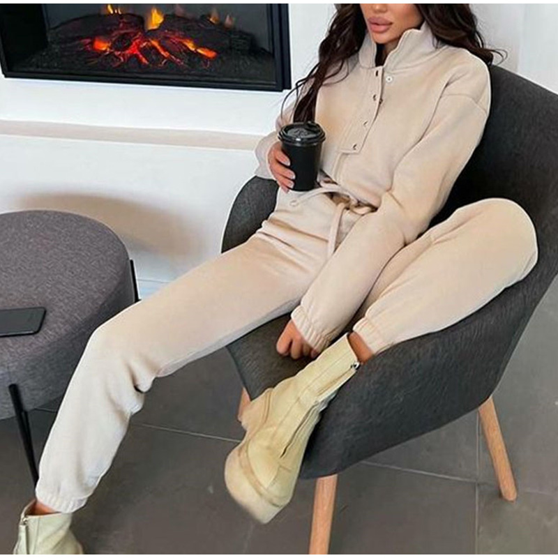 Casual Stand Collar Jumpsuits  - Winter Clothing Sales review and price